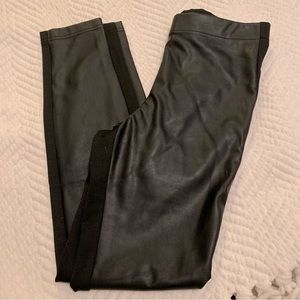 Faux leather leggings